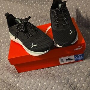 Puma Womens Black Athletic Shoes